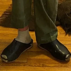 Rick Owens Black Island Sabot Sandal Rick Owens Black Island Sabot Sandals | ModeSens main image 3